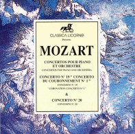 Mozart - Concerto Pour Piano Et Orchestre No. 19. C. Couronnement No. 1 & 20. CD - Classique