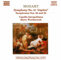 Mozart - Symphony No. 41 Jupiter. Symphonies Nos. 25 And 32. CD - Classique