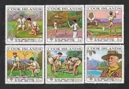 SE)1969 COOK ISLANDS, 5TH NEW ZEALAND SCOUTS MEETING, CHRISTCHURCH, 6 STAMPS MNH - Cook