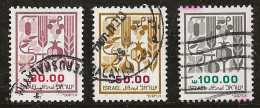 Israël 1984 N°Y.T. ;  904 à 906 Obl. - Used Stamps (without Tabs)