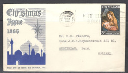 New Zealand. Stamp Sc. 379 On Letter, Sent From Wellington On 4.10.1966 To Holland - Brieven En Documenten