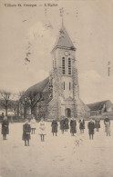 Villiers Saint Georges Eglise ( Tres Animee Enfants ) ( Trace Noire ) - Villiers Saint Georges