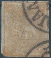 PERSIA PERSE IRAN,Qajar Period,1876 Lion 4Kran,Type B(Brown Orange)Thin Paper,Postmark Zandjan,Persiphila:17C - Iran