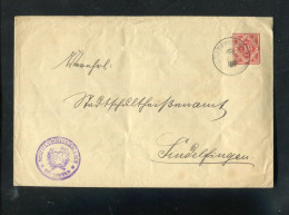 "WUERTTEMBERG" 1899, Dienst-Ganzsachenumschlag Ex Schultheissenamt Doettingen (R0024) - Enteros Postales