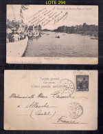 CARTE POSTALE TIGRE D'ARGENTINE CIRCULÉE EN ITALIE 1906 AVEC RÉCEPTION AU DOS - Brieven En Documenten