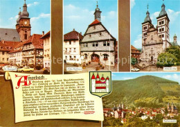 73226365 Amorbach Neckarsulm St Gangolf Altes Rathaus Abteikirche Teilansicht  - Neckarsulm