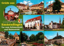 73226317 Emmendingen Stadttor Marktplatz Lammstrasse Rathaus Schloss Stadtgarten - Emmendingen