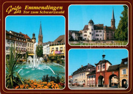 73226316 Emmendingen Marktplatz Brunnen Innenstadt Torbogen Schloss Tor Zu Schwa - Emmendingen