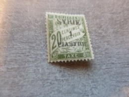 Taxe - Syrie - 1pi. S. 20c. - Yt 23 - Olive - Neuf - Année 1924 - - Postage Due
