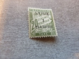 Taxe - Syrie - 1pi. S. 20c. - Yt 23 - Olive - Neuf - Année 1924 - - Timbres-taxe