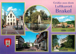 73226262 Brakel Westfalen Markt Kaiserbrunnen Fontaene Erlenhof Schloss Hinnenbu - Brakel