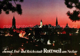 73226240 Rottweil Neckar Ehemalige Frei- Und Reichsstadt Bei Nacht Rottweil Neck - Rottweil