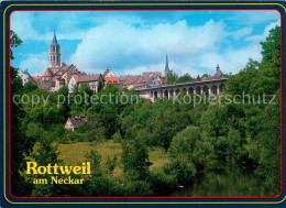 73226238 Rottweil Neckar Partie Am Neckar Altstadt Kirche Bruecke Rottweil Necka - Rottweil