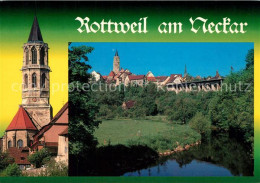 73226237 Rottweil Neckar Partie Am Neckar Altstadt Kirche Rottweil Neckar - Rottweil