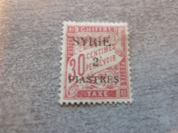 Taxe - Syrie - 2pi. S. 30c. - Yt 24 - Rouge Carminé - Oblitéré - Année 1924 - - Portomarken