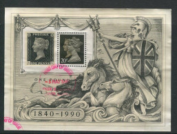 STAMPS - 1990 PENNY BLACK MINI-SHEET VFU - Used Stamps