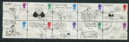 STAMPS - 1996 GREETINGS - CARTOONS - BLOCK OF 10 VFU - Used Stamps