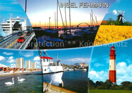 73225619 Insel Fehmarn Bruecke Hafen Windmuehle Strand Leuchtturm Insel Fehmarn - Fehmarn