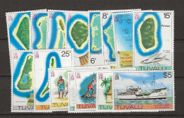 1977 MNH Tuvalu Mi 54-57-X With Watermark - Tuvalu (fr. Elliceinseln)