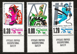 Israël 1975 N°Y.T. ;  563 à 565 ** - Neufs (avec Tabs)