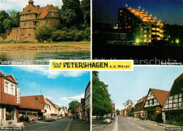 73225431 Petershagen Weser Schloss Bad-Hopfenberg Hauptstrasse Mindener-Strasse  - Petershagen