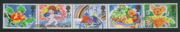 STAMPS - 1989 - GREETINGS - STRIP OF 5 - GOOD PERFS VFU - Used Stamps