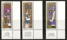 Israël 1984 N°Y.T. ;  915 à 917 ** - Unused Stamps (with Tabs)
