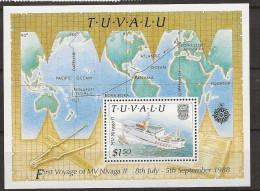 1989 MNH Tuvalu Mi Block 41 - Tuvalu
