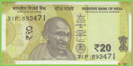 Voyo INDIA 20 Rupees 2022 P110d B299d 31P Letter M UNC - Indien