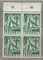 LITHUANIA 1940 Definitive MNH(**) Mi 438 #670 - Lituanie