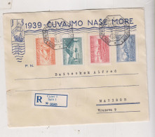 YUGOSLAVIA,1939 SPLIT Ship Set FDC Cover Registered - Covers & Documents