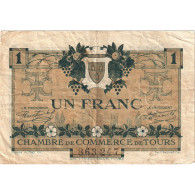 France, Tours, 1 Franc, 1920, TB+, Pirot:123-4 - Chamber Of Commerce
