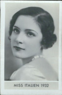 Bh28 Figurina Card Cpsm STAR Donne Piu' Belle Miss Italia Italien 1932 - Autres & Non Classés