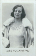 Bh38 Figurina Card Cpsm STAR Donne Piu' Belle Miss Olanda Holland 1930 - Autres & Non Classés