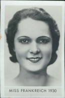 Bh44 Figurina Card Cpsm STAR Donne Piu' Belle Miss Francia Frankereich 1930 - Autres & Non Classés