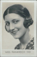 Bh57 Figurina Card Cpsm STAR Donne Piu' Belle Miss Francia Frankreich 1931 - Autres & Non Classés