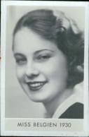 Bh61 Figurina Card Cpsm STAR Donne Piu' Belle Miss Belgio Belgien 1930 - Autres & Non Classés