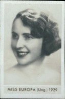 Bh75 Figurina Card Cpsm STAR Donne Piu' Belle Miss Europa Ungheria 1929 - Autres & Non Classés