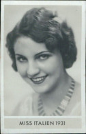 Bh88 Figurina Card Cpsm STAR Donne Piu' Belle Miss Italia Italien 1931 - Autres & Non Classés