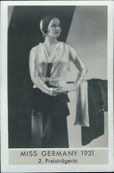 Bh95 Figurina Card Cpsm STAR Donne Piu' Belle Miss Germania Germany 1931 - Autres & Non Classés