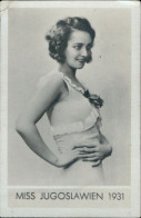 Bh97 Figurina Card Cpsm STAR Donne Piu' Belle Miss Jugoslavia Jugoslawien 1931 - Autres & Non Classés