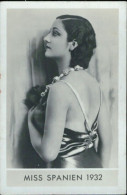 Bh107 Figurina Card Cpsm STAR Donne Piu' Belle Miss Spagna Spain Spanien 1932 - Autres & Non Classés