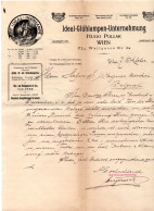 1907. AUSTRIA,VIENNA,LIGHTBULBS,HUGO POLLAK LETTERHEAD,SENT TO SERBIA,BELGRADE - Austria