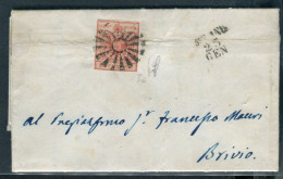 Ltr 1850- Lombardo Veneto - Lettera Da Milano Per Brivio Il 23 Gennaio 1851 Muto Di Milano - Lombardo-Veneto