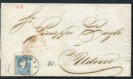 Ltr 1859 - Lombardo Veneto - Involucro Di Lettera Da Verona Per Udine Il 12 Agosto 1859 - Lombardo-Veneto