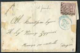 Ltr 1852 - Modena - Lettera Da Modena Per Monticelli 22 Giugno 1857 - Modena