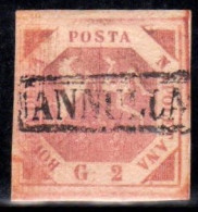 Us Napoli 1858 2 Grana5b Lla Rosa Certificato Zappala - Neapel