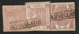 Fr Napoli 1858 Frammento Da 16 Grana N3 N8a N10a Cert. Merone - Neapel