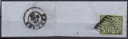 Us Pontificio  1852 Frammento Lettera Con 2 Baj - Kerkelijke Staten