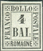 Sg 1859 Romagne - Prova 4 Baj  Grigio Chiaro (P4) Nuovo Senza Gomma Come Da Emissione, Diena & Bolaffi (1.000) - Romagna